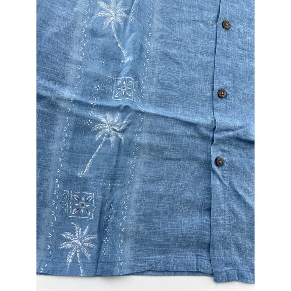 Island Shores Shirt Mens XXL Blue Hawaiian Short Sleeve Button Up Cruise Summer - Picture 2 of 8